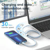KUULAA KL-X57 30W USB-C/Type-C to 8 Pin Liquid Silicone MFI Data Cable, Length:2m(Black)