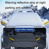 SUITU R-3945 Car Winter Front Glass Snow Shield Defrost Sunshade Thickened Car Clothing, Style: Non-magnet With Earmuffs