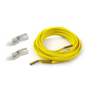 1 Pair SLK28 Metal Magnetic Buckle Elastic Free Tied Laces, Style: Silver Magnetic Buckle+Yellow Shoelaces