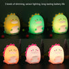Bedroom Cartoon Dinosaur Silicone Sensor Night Light(Green)