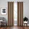 High-precision Curtain Shade Cloth Insulation Solid Curtain, Size:42x84 Inch107x213CM(Khaki)