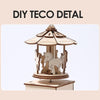 Wooden Mechanical Puzzle Toys Science Electric Assembling Toys ,Style: Small Electric Fan