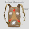 JUNSUNMAY J007 35L Waterproof Outdoor Molle Rucksack Hiking Backpack(Army Green)