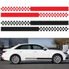 2 PCS/Set D-282 Waistline Pattern Car Modified Decorative Sticker(White)