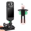1/4 inch Screw Adjustable Metal Action Camera Adapter(Green Black)