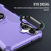 For Samsung Galaxy A06 4G Ring Holder Armor Hybrid Phone Case(Purple)