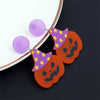 Halloween Acrylic Earrings Personality Festive Jewelry, Style: E000165 Star Hat