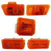 Motorcycle Headlight Horn Steering Switch Accessories(5 in 1 Orange)