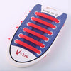 12 PCS / Set Creative Unisex Women Men Athletic Running No Tie Shoelaces Elastic Silicone Shoe Lace for All Sneakers(Red)