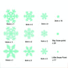1set Christmas Luminous Fluorescent Snowflake Decoration Sticker,Style: BQ028 Static Electricity