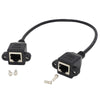 RJ45 Female to Female LAN Extension Cable with Screw Lock, Length:30cm