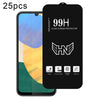 For Samsung Galaxy F34 25pcs High Aluminum Large Arc Full Screen Tempered Glass Film