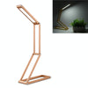 LED Desk Lamp 3W Folding Adjust USB Charging Eye Protection Table Lamp(Gold)