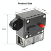 250A Auto Circuit Breaker Car Audio Fuse Holder Power Insurance Automatic Switch(Black)