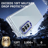 For Samsung Galaxy Z Fold3 5G lce Folding Series Integrated Clear PC Phone Case(Royal Blue)