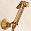 Multifunctional Wome Washers Pressure With Water Stop Woman Wash Nozzle, Style: Antique + Hose + Bracket