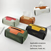 SJM0041 Car PU Paper Tissue Box Hotel Napkin Paper Box Toilet Paper Box(White)