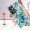 For Samsung Galaxy S25 Ultra 5G Electroplating Splicing Marble TPU Phone Case(Green)
