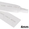4mm Woer Flexible RSFR-H VW-1 Heat Shrink Tube, 125, Length: 10m (White)