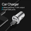 Mcdodo CC-3851 Dual USB Ports Smart Car Charger, For iPhone, iPad, Samsung, HTC, Sony, LG, Huawei, Lenovo, and other Smartphones or Tablet(Silver)