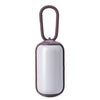 Portable Dog Poop Bag Dispenser with 15 Bags, Grey/Brown