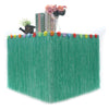Hawaiian Table Dress Seaside Party Festive Bazaar Table Decorations, Size: 276x75cm(Green)
