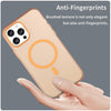 For iPhone 13 Pro Max MagSafe Frosted Translucent TPU + PC Full Coverage Phone Case(Orange)