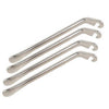 2pcs Metal Bicycle Tire Pry Bars Levers Mountain Bike Tire Removal Tools(Silver)