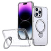 For iPhone 14 Pro Max Wing Series Gen2 MagSafe Metal Ring Holder Phone Case(Transparent)