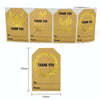 Kraft Paper Thank You Hot Stamping Sticker Gift Wrapping Decoration Label, Size: 50x75mm(K-74)