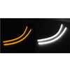 2 PCS  4.5W 270LM 6500K 597-577nm White + Yellow Wired LED Tube Daytime Running Light DRL Steering Lamp, DC12V, Lamp Length:45cm