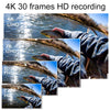 4K/30FPS 5G/2.4G HD Night Video Outdoor Waterproof Riding Record Thumb Camera, Spec: Battery Black