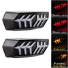 2 PCS KC670 Motorcycle Integrated Flashing Turn Signal Brake Tail Light for Honda MSX125 CBR650F CTX700(Transparent)