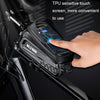 WILD MAN E10S 1L Mountain Bike Phone Touch Screen Hard Shell Tube Bag with Earphone Hole(Black)