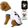 Cotton Dog Vest, Love Heart Print, XXL, White