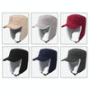 Foldable Warm Lamb Down Thickened Windproof Duck Tongue Hat, Style: Women (Khaki)