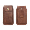 Mobile Phone Leather Waist Bag Holster Pouch M 6.5 Inch Black