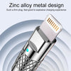 Mech Series 6A 120W USB to 8 Pin Metal Plug Silicone Fast Charging Data Cable, Length: 1.8m(Orange)