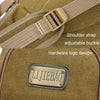 LIJIEBAO Outdoor Shoulder Bag Canvas Durable Travel Backpack Men Retro Casual Computer Bag(Dark Grey)