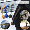Paracord Monkey Fist Self Defence Keychain - Blue/Red