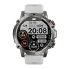 AK56 IP67 BT5.1 1.43inch Smart Watch Support Voice Call / Health Monitoring, Style:Silicone Strap(Silver)