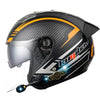 KUQIBAO Motorcycle Smart Bluetooth Sun Protection Double Lens Safety Helmet, Size: M(Matte Black Phantom Fiber+Black Tail)