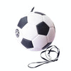 Children Training Football with Detachable Rope (No. 3 Black White)