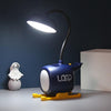 L-220902 LED Cartoon Airplane Rechargeable Eye Protection Learning Desk Lamp(Blue)