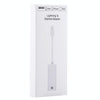 NK107A1 8 Pin to RJ45 Ethernet LAN Network Adapter Cable for iPhone / iPad Series, Total Length: 16cm(White)