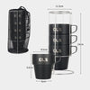 CLS 4 in 1 Outdoor 304 Stainless Steel Camping Cup(300ml)