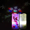 LED Candle Projection Lamp Christmas LED Decoration Night Light(Snowflake)