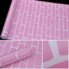 Creative PVC Brick Decoration Wallpaper Stickers Bedroom Living Room Wall Waterproof Wallpaper Roll, Size: 45 x 1000cm(Black)