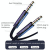 Yesido YAU15 3.5mm Male to 3.5mm Male Audio Cable, Length:2m(Black)