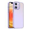 For iPhone 12  Nano Semi-transparent Frosted Skin Feel Phone Case(Lilac Purple)